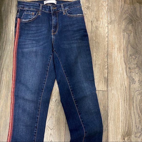 - Zara side stripe jeans with raw hem - Picture 7 of 7